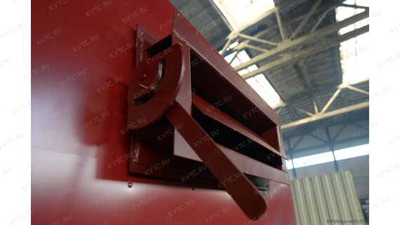 Шибер газохода котла с ОУР 0.9